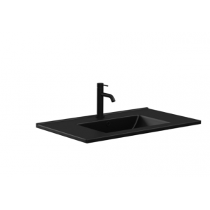 DOLCE Matte Black 750 Ceramic Basin-Top